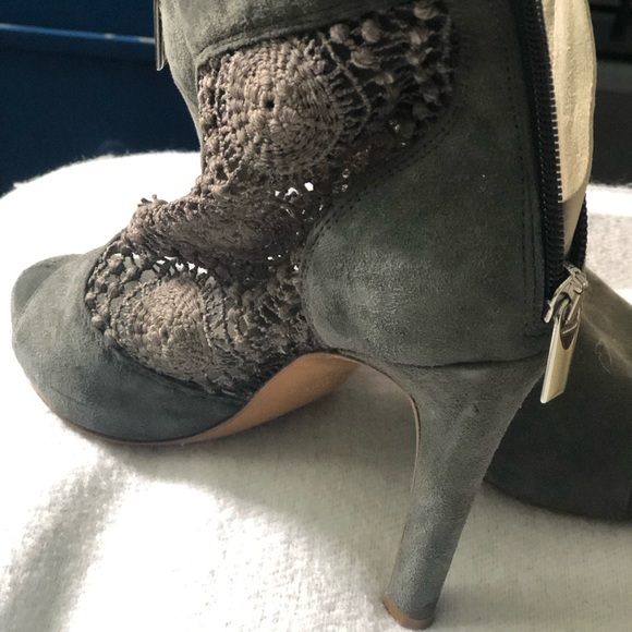 Latitude femme grey sued open toed heel - Picture 7 of 8